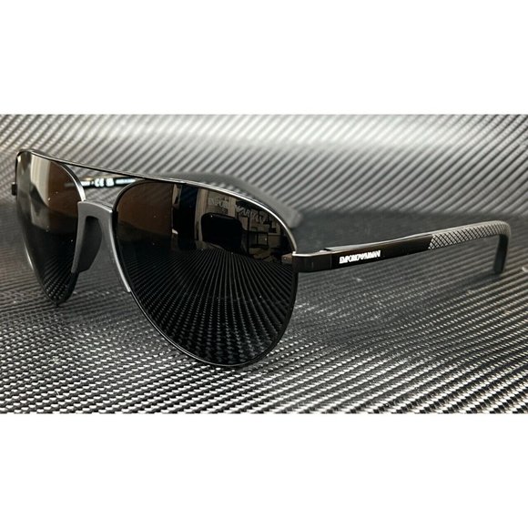Emporio Armani Black 61mm Mens Sunglasses